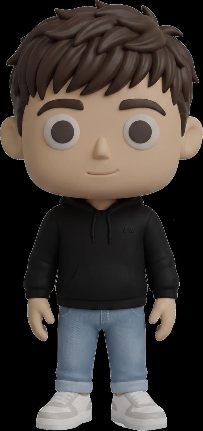Figura POP de un chico con sudadera