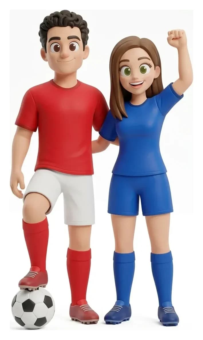 Figura Deportiva · 2 personas · Fútbol