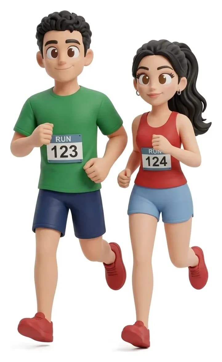 Figura Deportiva · 2 personas · Running