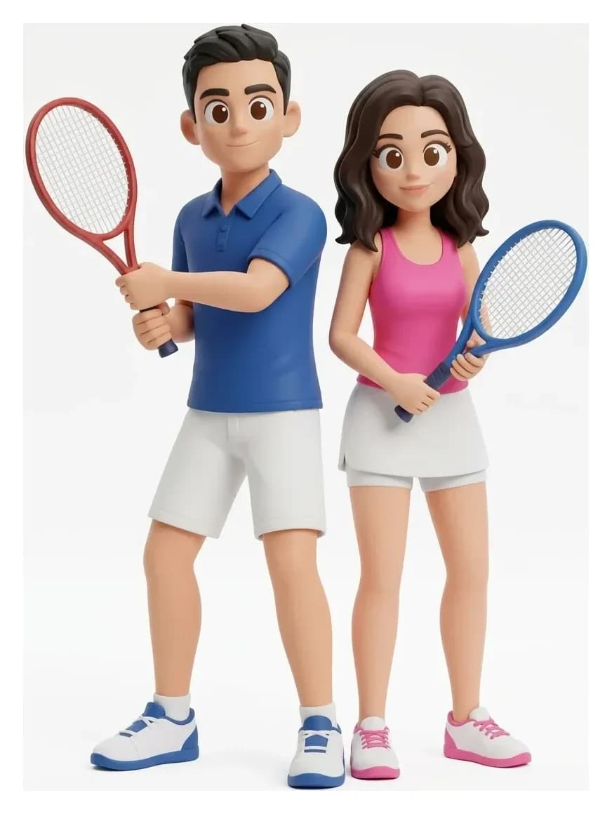 Figura Deportiva · 2 personas · Tenis
